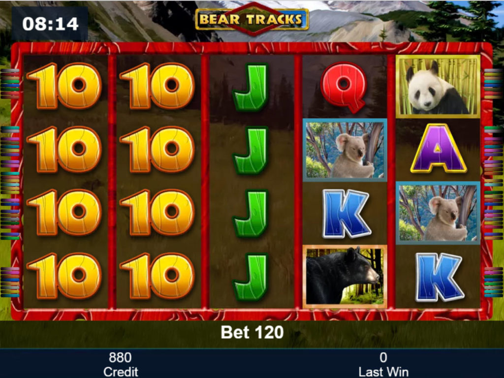 Online casino automat Bear Tracks zdarma