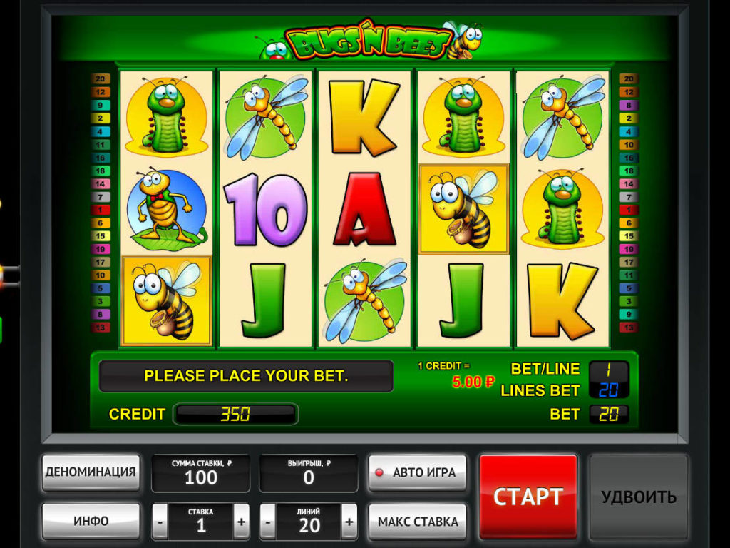 Online casino automat Bugs'n Bees