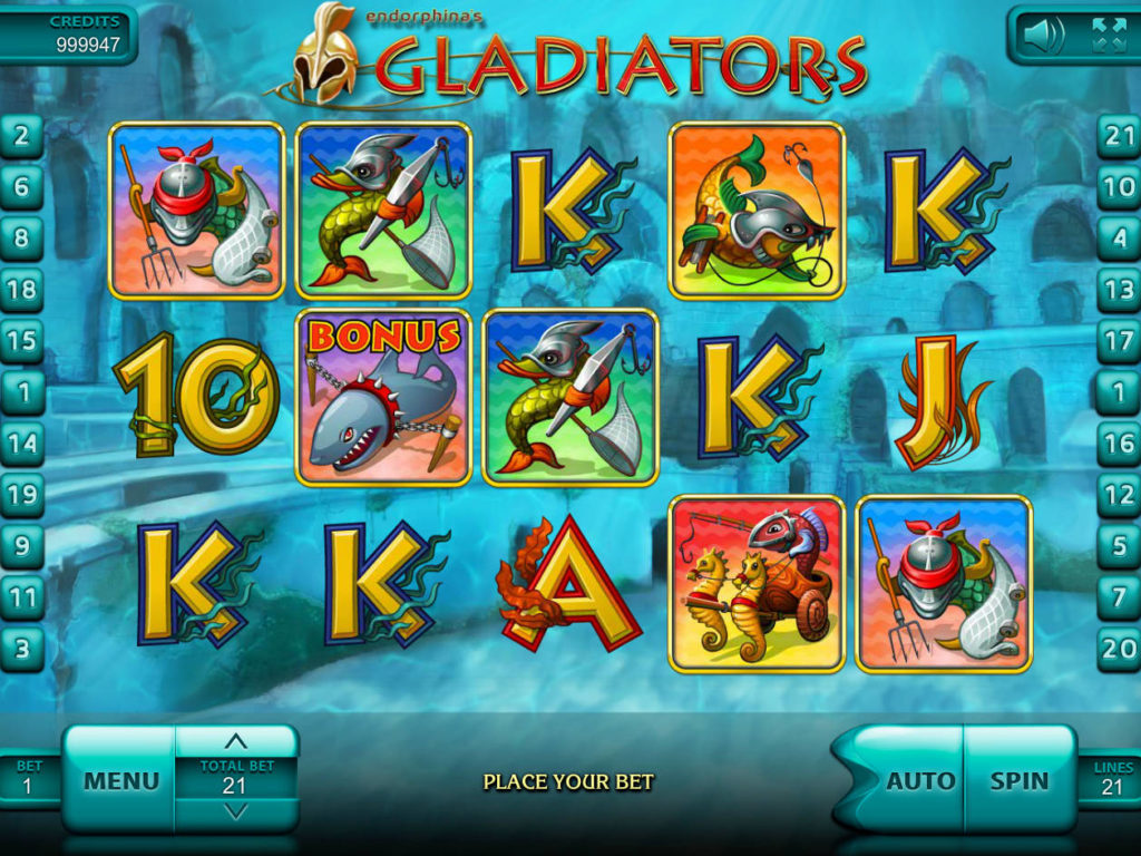Online casino automat Gladiators zdarma