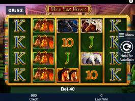Online casino automat Hold Your Horses zdarma