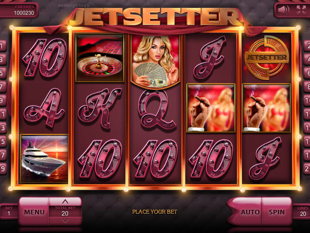 Zahrajte si online casino automat Jetsetter zdarma