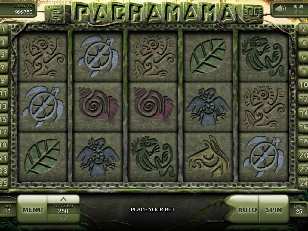 Obrázek z online herního automatu Pachamama