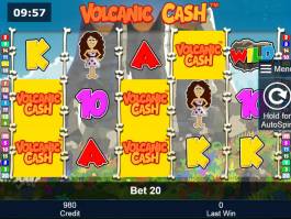 Online casino automat Volcanic Cash zdarma, pro zábavu