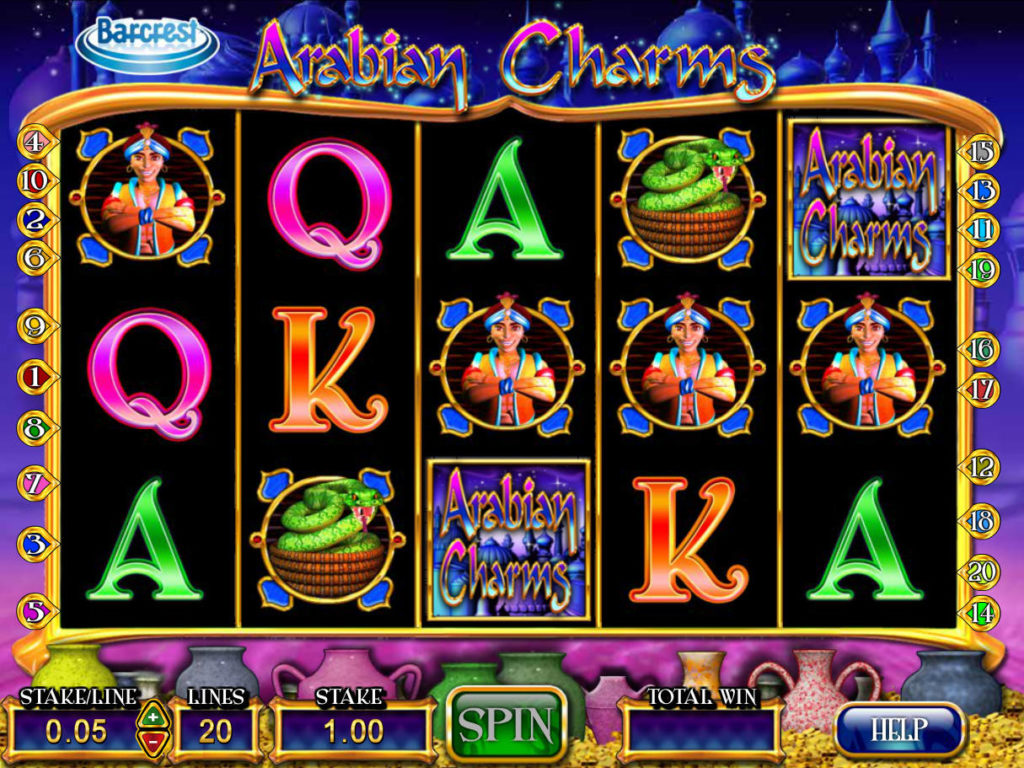 Zábavný casino automat Arabian Charms