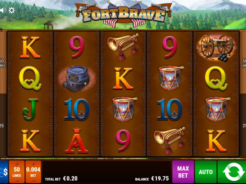 Online casino automat Fort Brave zdarma