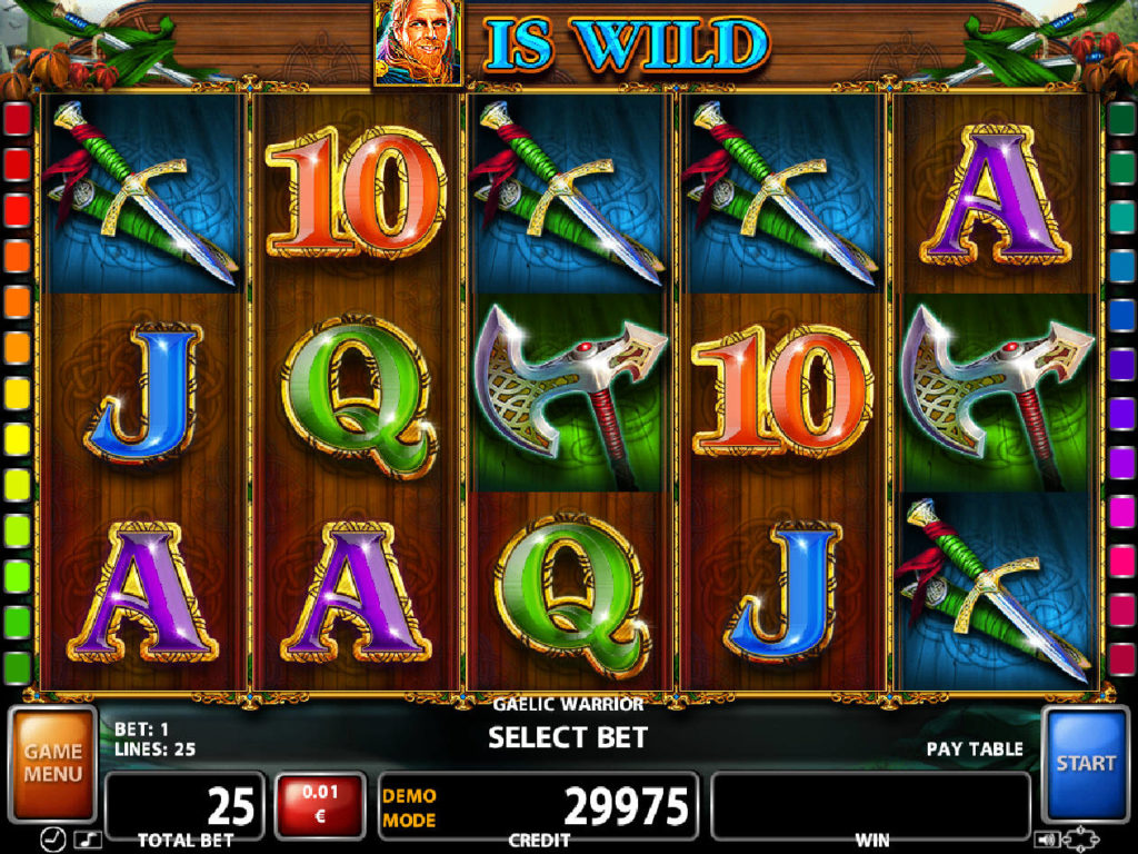 Online casino automat Gaelic Warrior zdarma