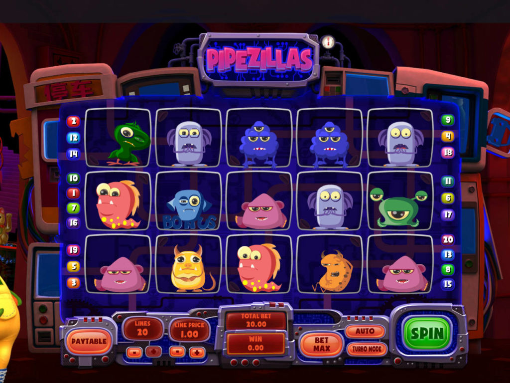 Casino automat Pipezillas online