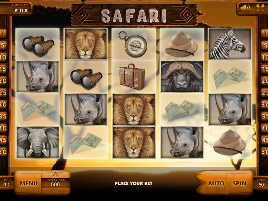 Casino automat Safari bez registrace