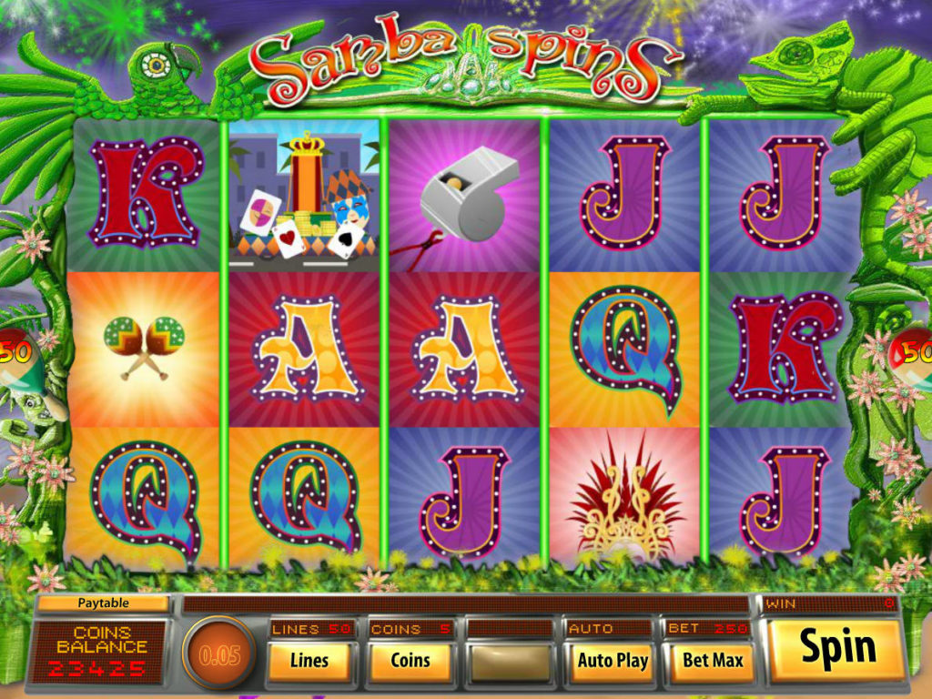Online herní automat Samba Spins bez vkladu