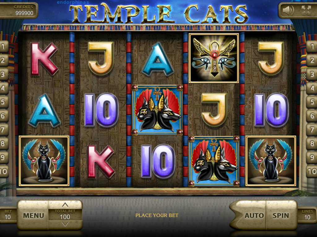 Online casino automat Temple Cats zdarma