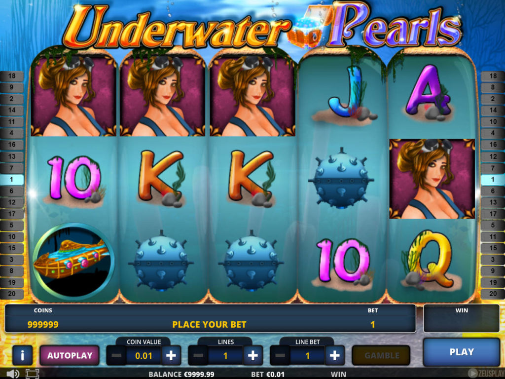 Zahrajte si casino automat Underwater Pearls zdarma