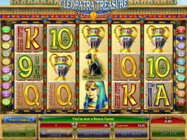 Zahrajte si casino automat Cleopatra Treasure zdarma, pro zábavu