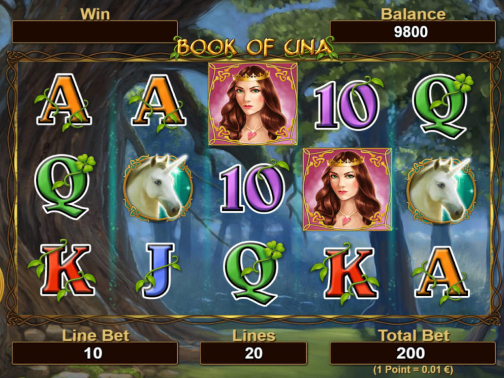Online casino automat Book of Una bez vkladu
