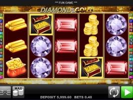 Herní automat Diamond and Gold bez vkladu
