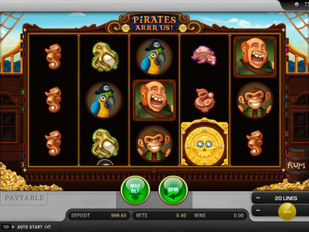 Casino automat Pirates Arrr Us! bez vkladu
