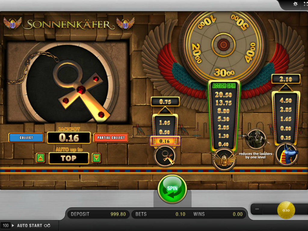Obrázek z online casino automatu Sonnerkafer