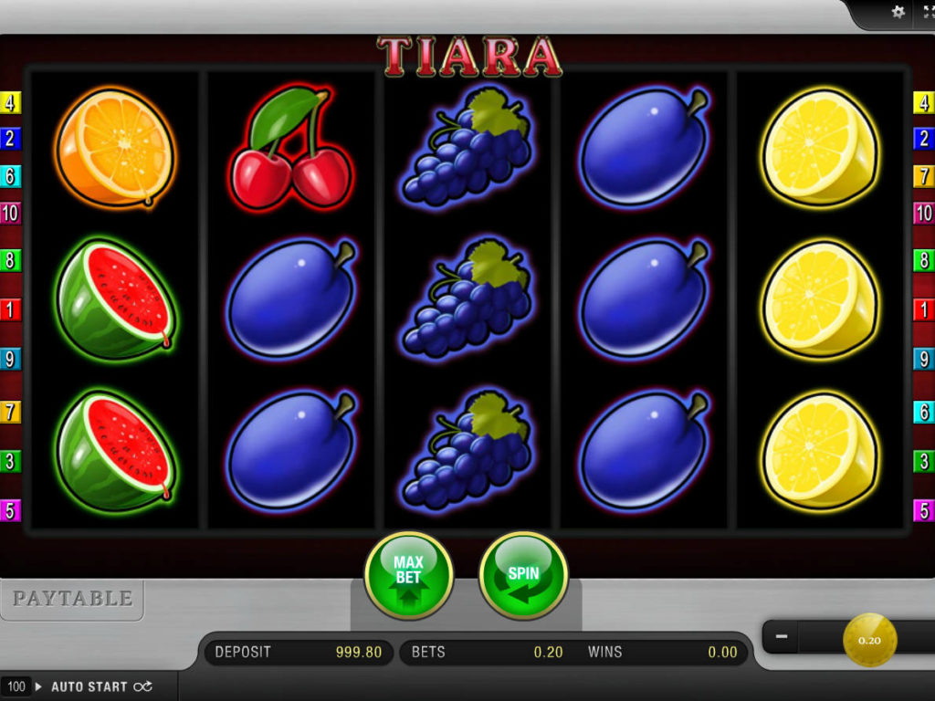 Online casino automat Tiara bez registrace