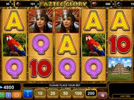 Online casino automat Aztec Glory bez vkladu