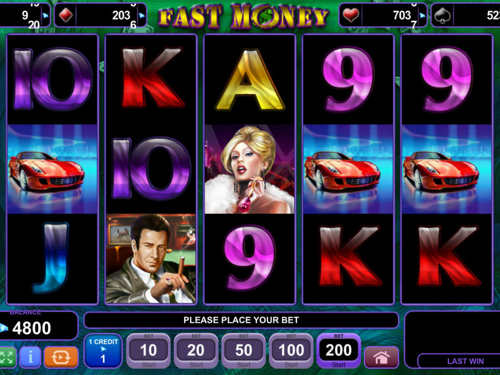 Zábavný online casino automat Fast Money zdarma