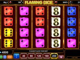 Casino automat Flaming Dice bez registrace