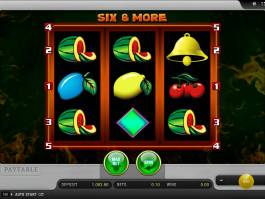 Zábavný online casino automat Six and More zdarma