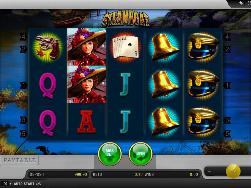 Obrázek casino automatu Steamboat