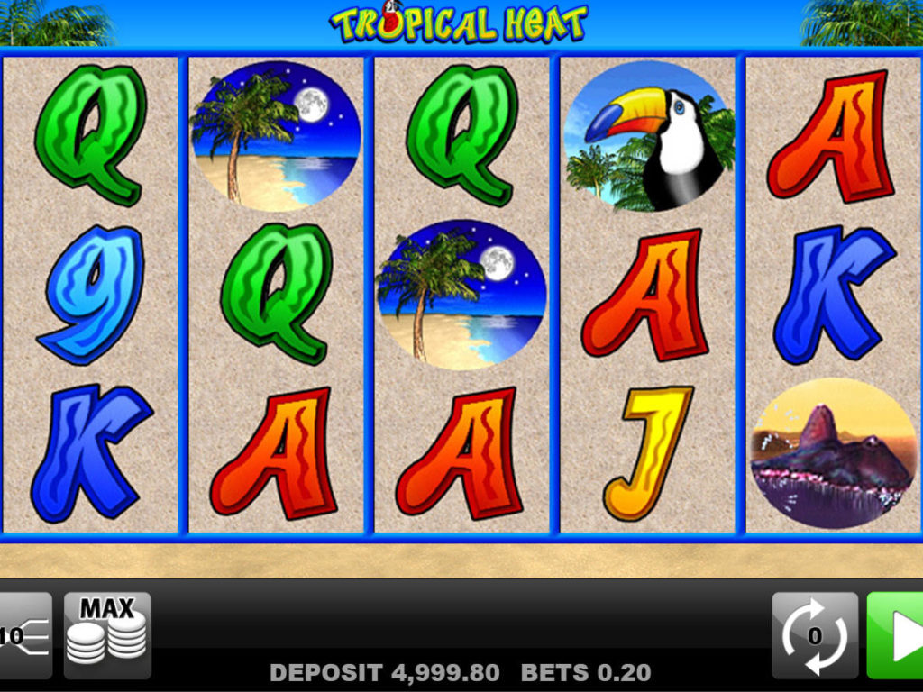 Casino automat Tropical Heat bez vkladu
