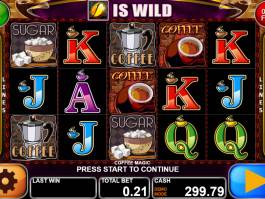 Zahrajte si zábavný casino automat Coffee Magic