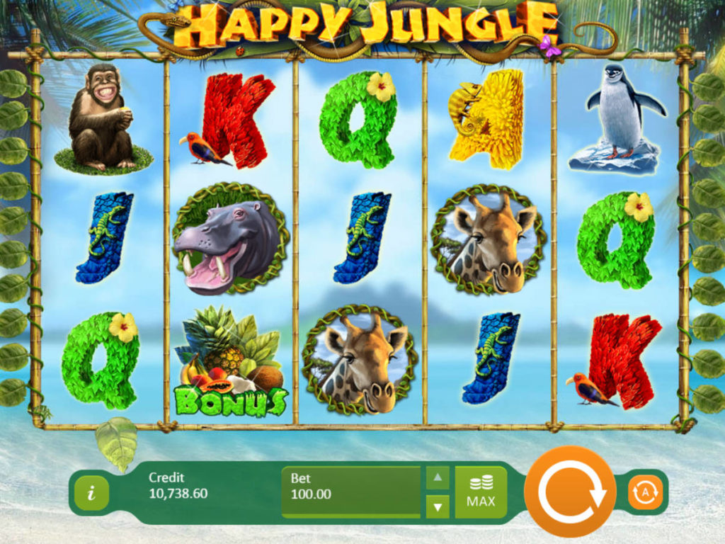 Zahrajte si casino automat Happy Jungle zdarma