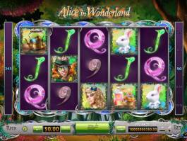 Zábavný casino automat Alice in Wonderland online