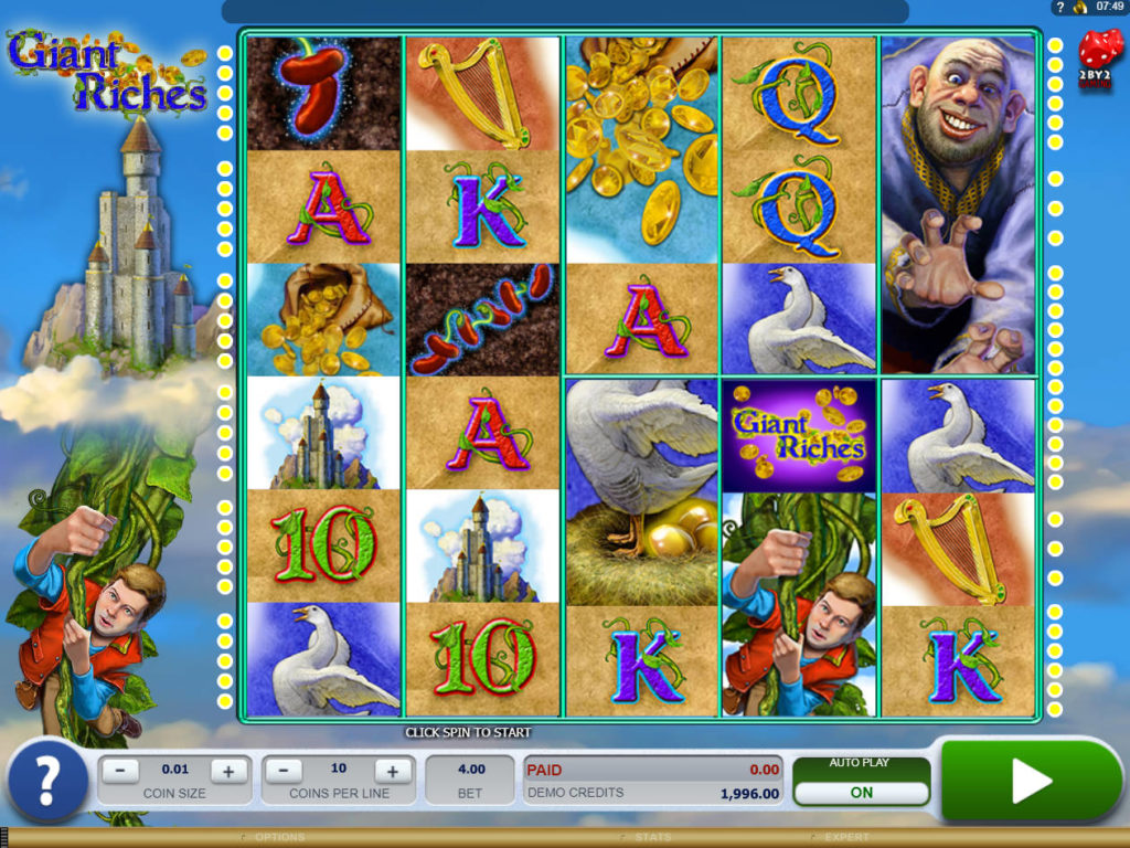 Zábavný casino automat Giant Riches zdarma