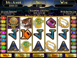 Casino automat Aztec´s Treasure bez vkladu