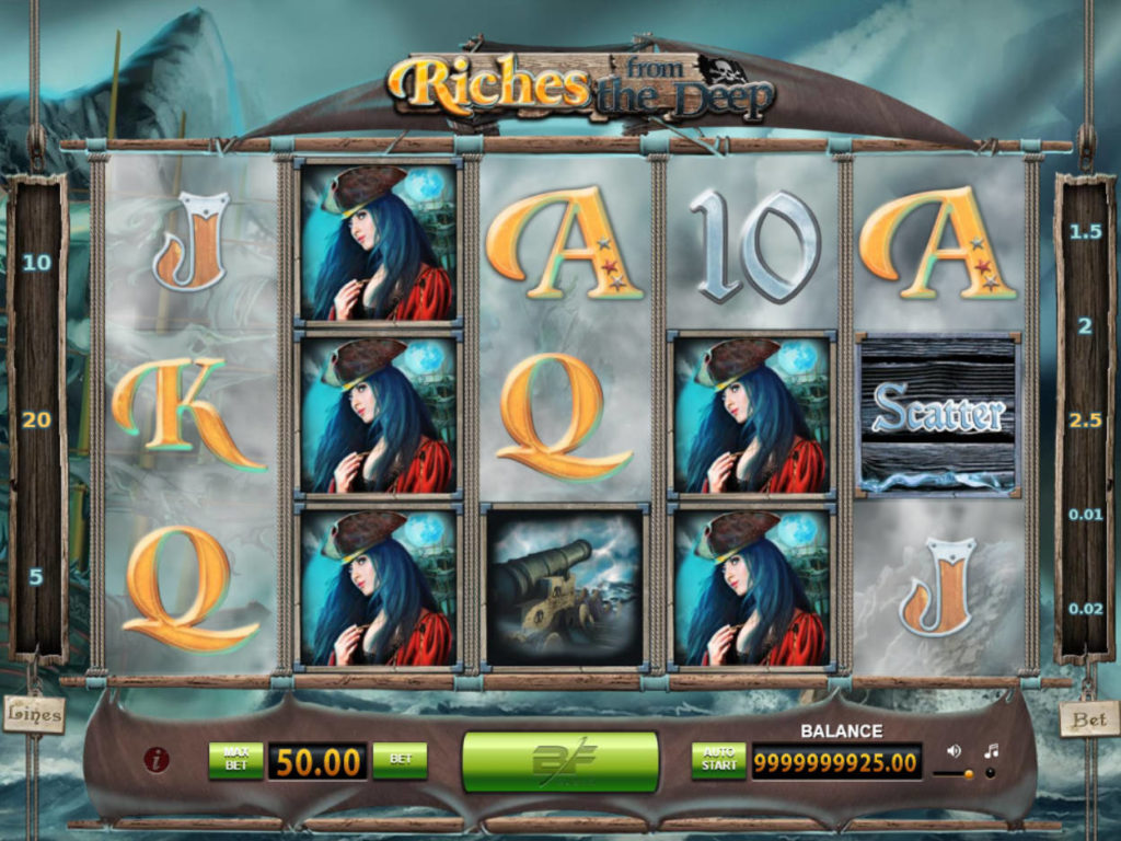 Zahrajte si casino automat Riches from the Deep zdarma