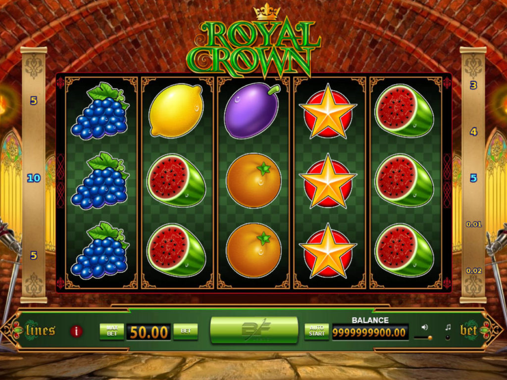 Online casino automat Royal Crown zdarma, bez vkladu