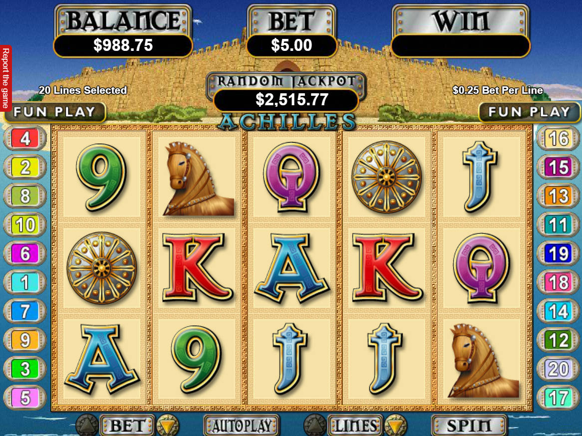 Hrát Automat Achilles Online Zdarma | AUTOMATY-ZDARMA