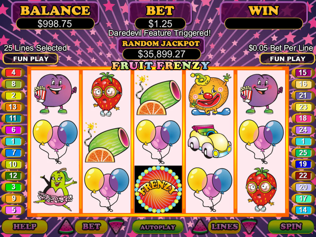 Obrázek z casino automatu Fruit Frenzy