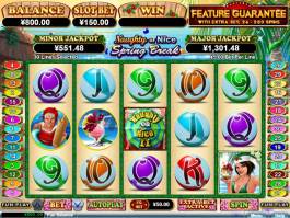 Online casino automat Naughty or Nice Spring Break od společnosti RTG
