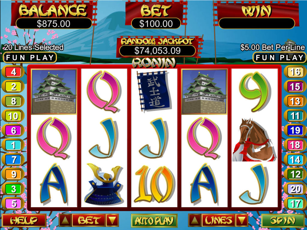 Casino automat Ronin online