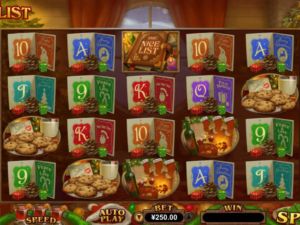 Obrázek z online casino automatu The Nice List