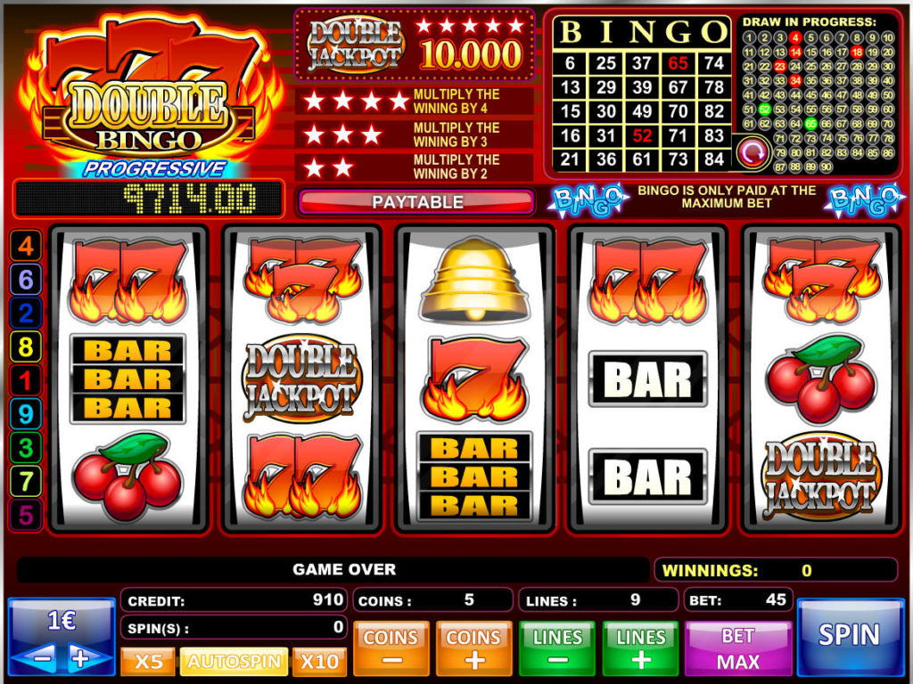 Online casino automat 777 Double Bingo zdarma