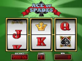 Obrázek z online casino automatu Ace of Spades