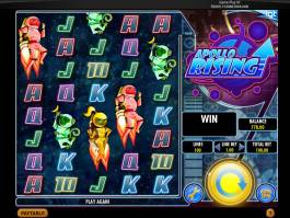 Online casino automat Apollo Rising zdarma