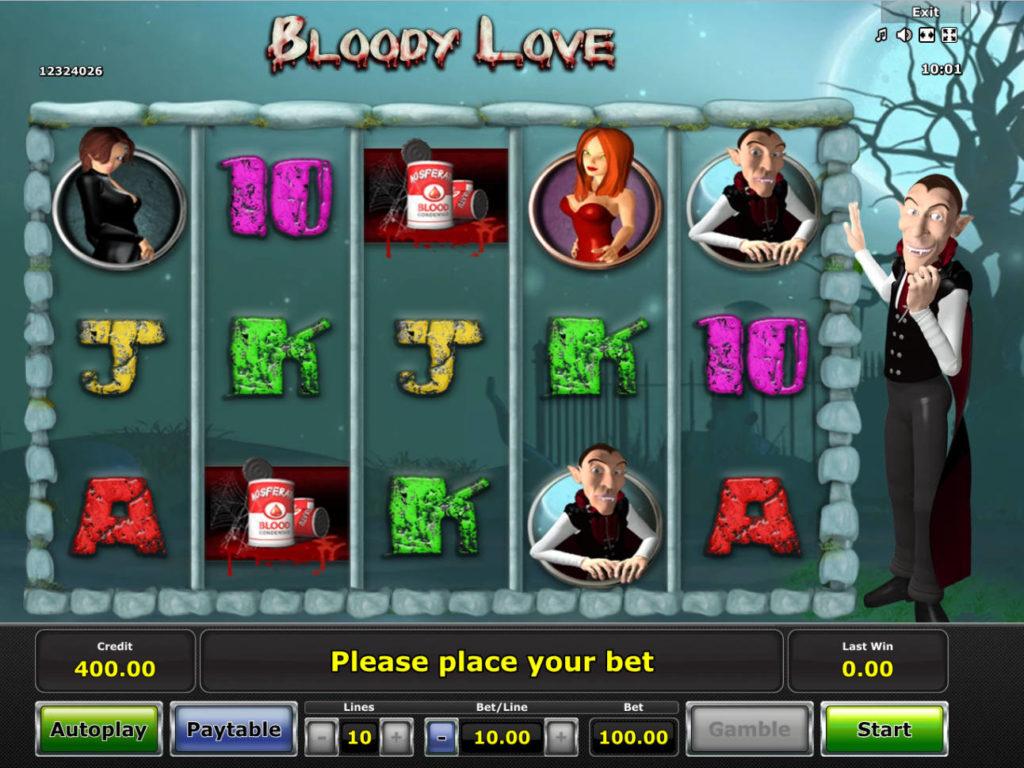 Výherní automat Bloody Love zdarma, bez registrace