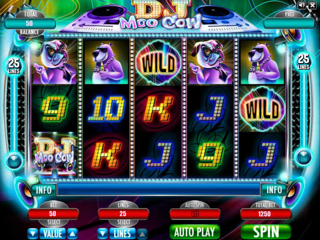 Online casino automat DJ Moo Cow