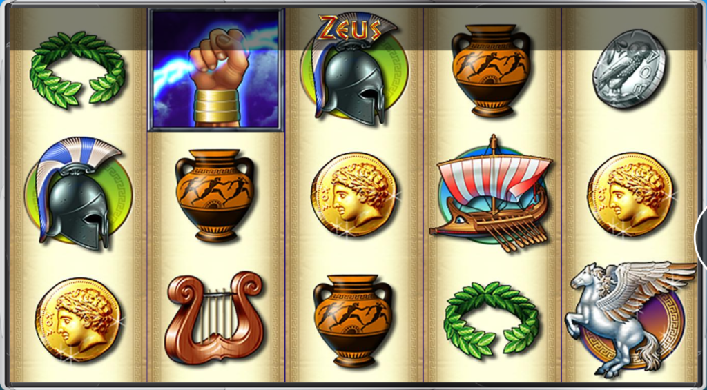 Online herní automat Zeus zdarma, bez vkladu