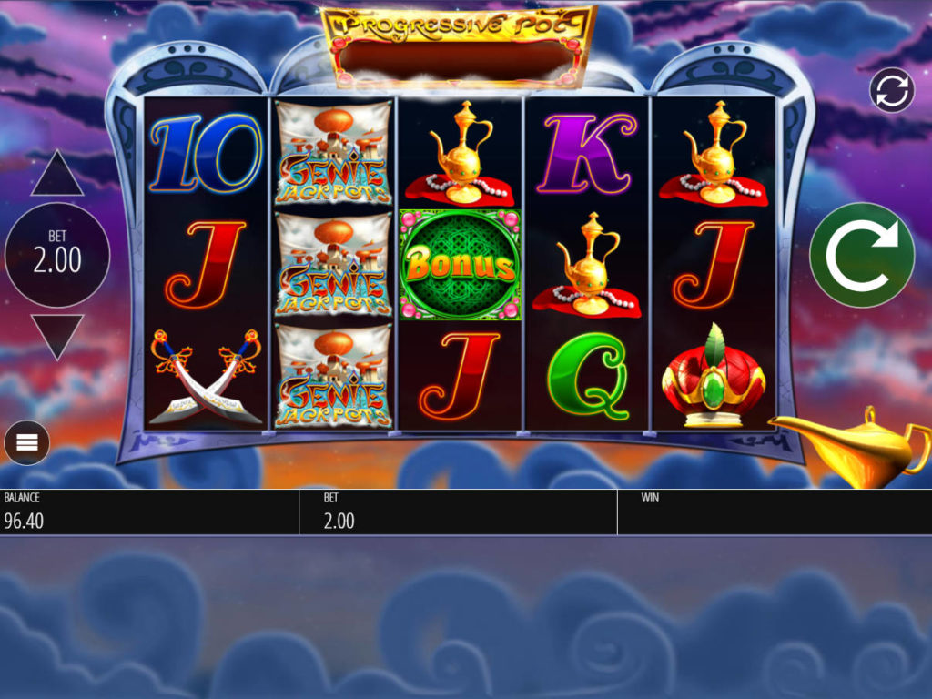 Zahrajte si online automat Genie Jackpots zdarma