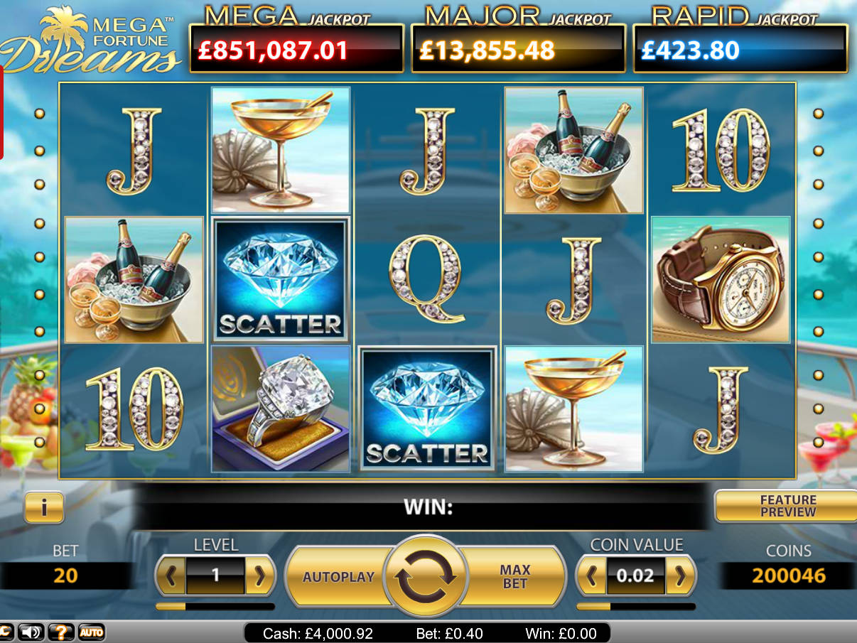 Mega Fortune Dreams Slot 