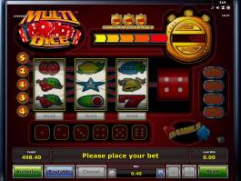 Online casino automat Multi Dice bez registrace