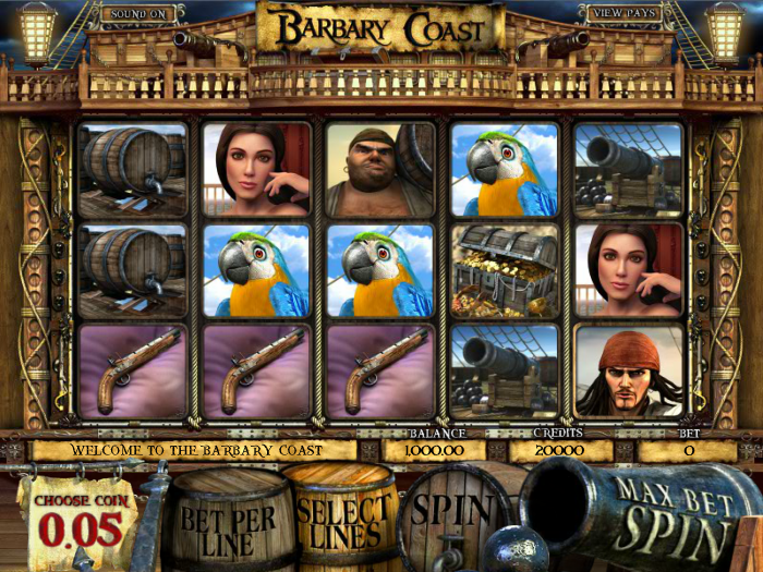 Casino online automat Barbary Coast bez registrace
