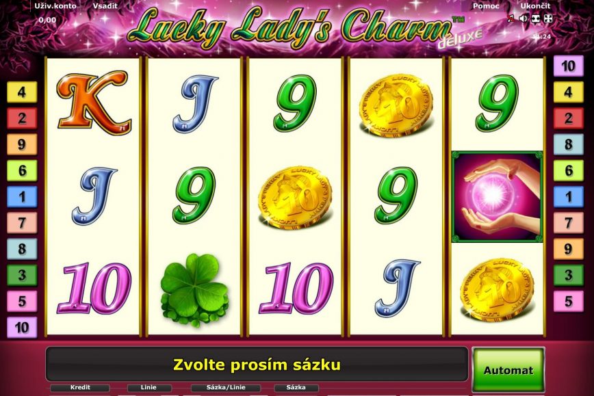 Obrázek online casino automatu Lucky Lady´s Charm